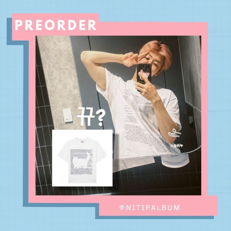 [PO] ITZAVIBE - NO COLOR SHADOW CAT T SHIRT WORN BY NCT JAEMIN