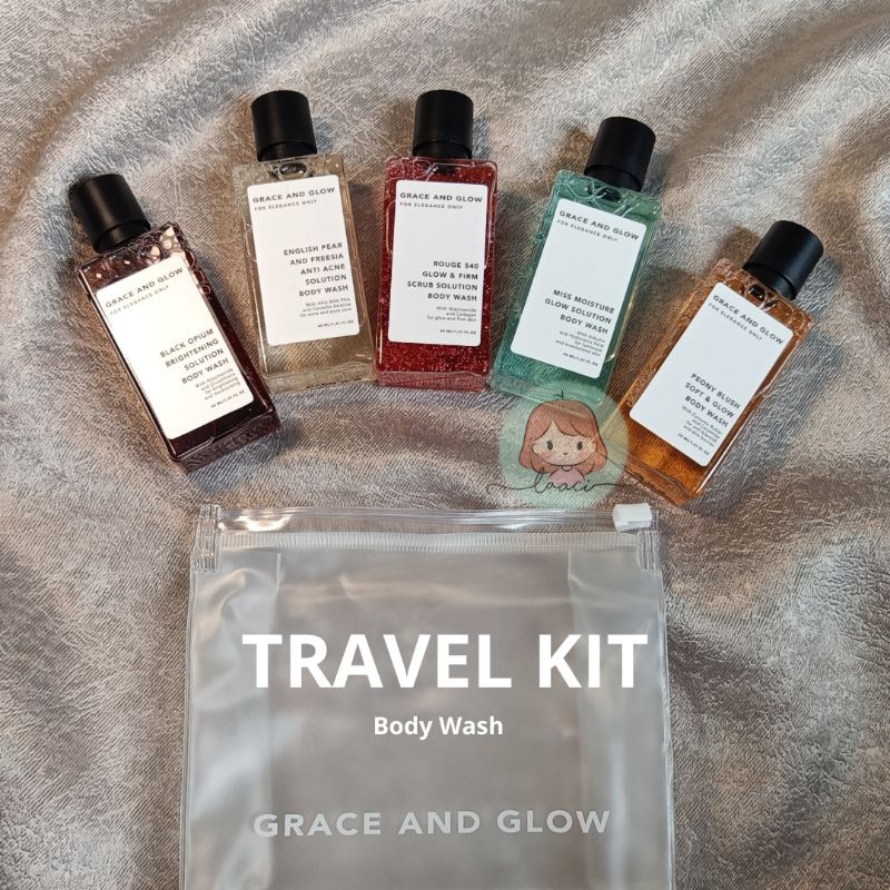 GRACE AND GLOW Body Wash Travel Kit