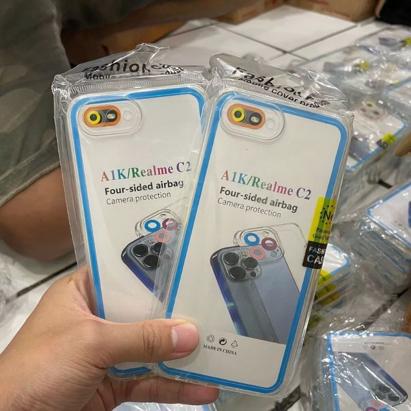 SoftCase Casing Bening Hp OPPO  A1K / REALME C2 Case airbag protection