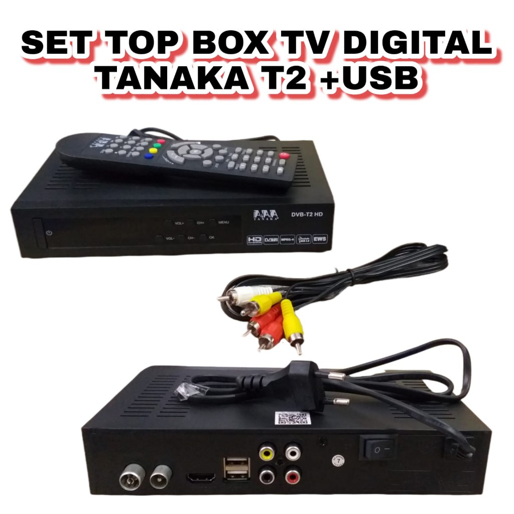 SET TOP BOX TV DIGITAL TANAKA T2 +USB
