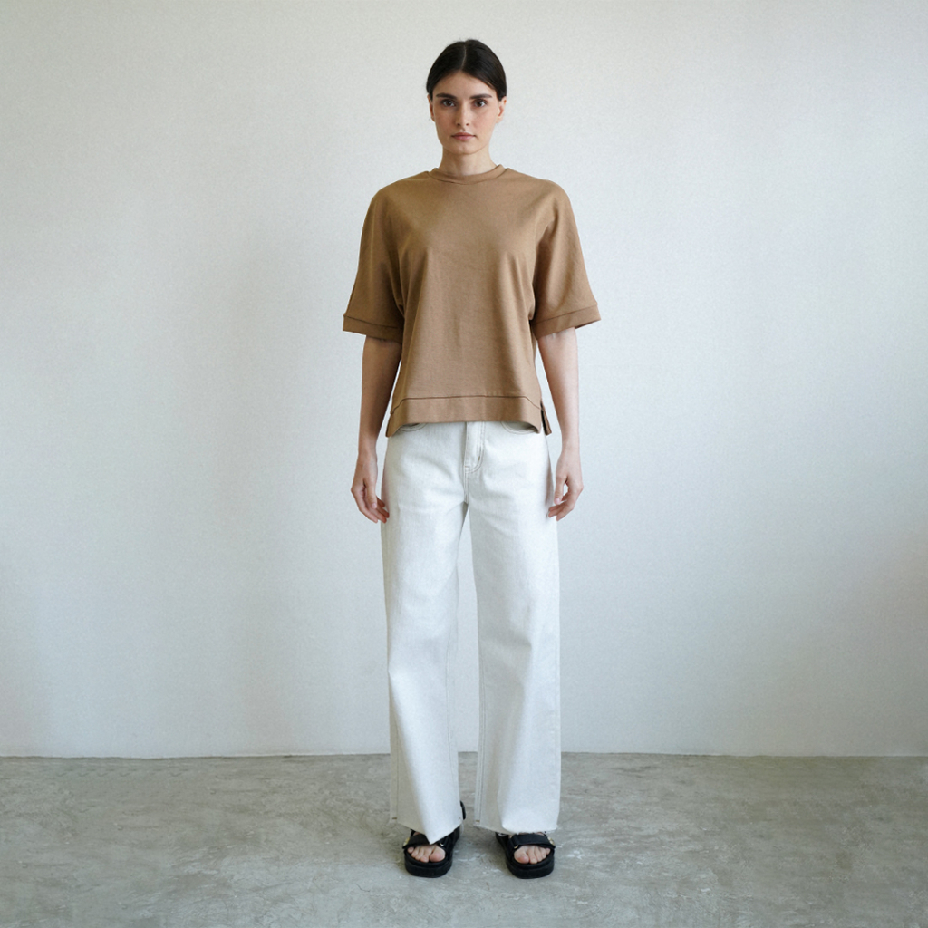 Mississippi Kaos Wanita Lengan Pendek LIN000227M Mocca