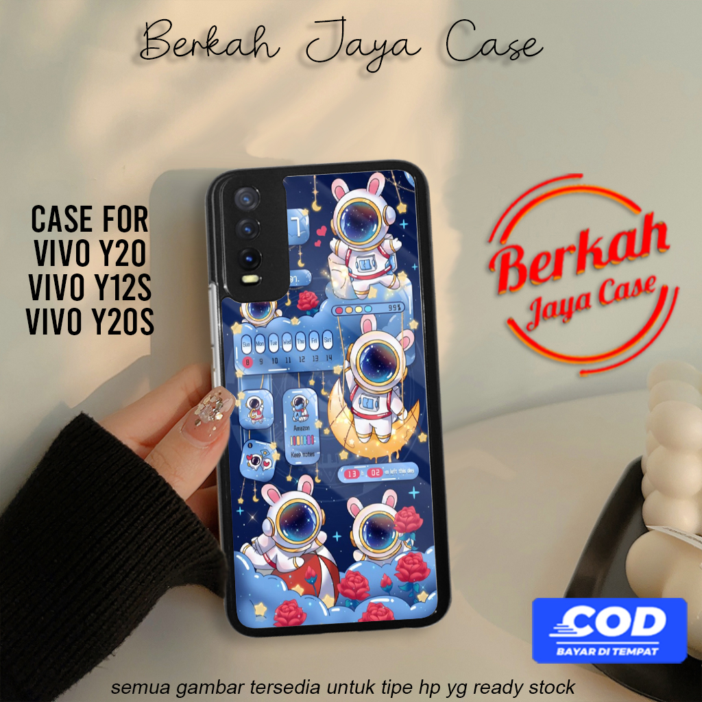 Berkah Case Vivo Y20 Y12s Y20s Hp Vivo Y20 Y12s Y20s Pelindung Hp Motif ASTRO02 Case Lucu Casing Hp 