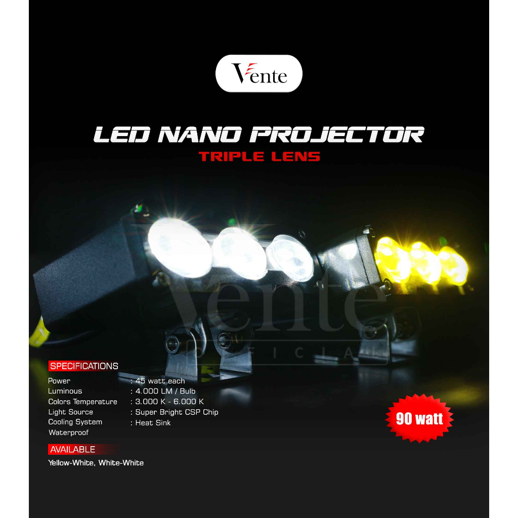 Vente LED Nano Projie Triple Lens