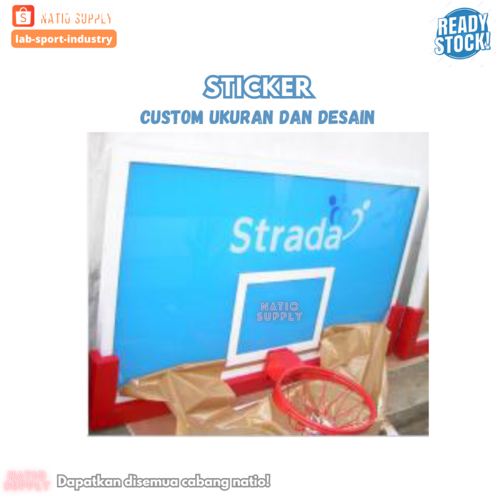 

sticker cutting custon untuk akrilik ukuran besar