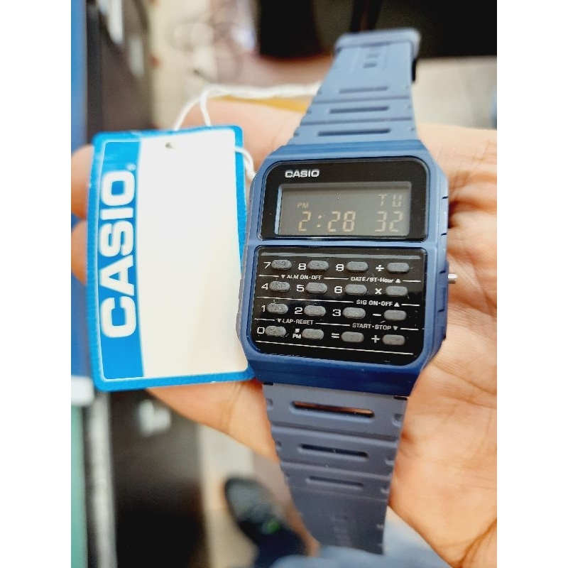Jam Tangan Casio Kalkulator CA-53WF-2B original - Blue