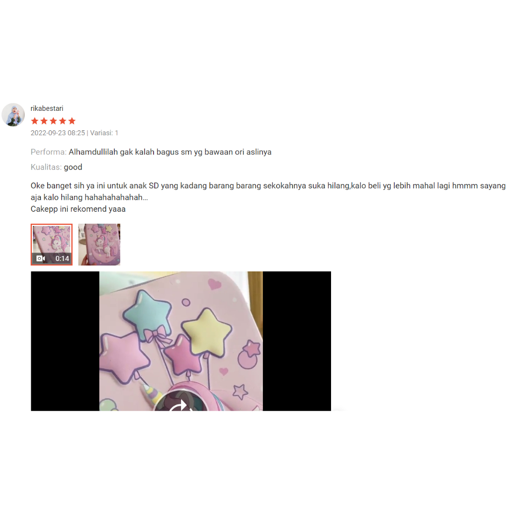 Kotak Tempat Pensil Anak SD Perempuan Lucu Murah aesthetic lucu dan unik Unicorn Pencil Case Pouch Stationery - Purple