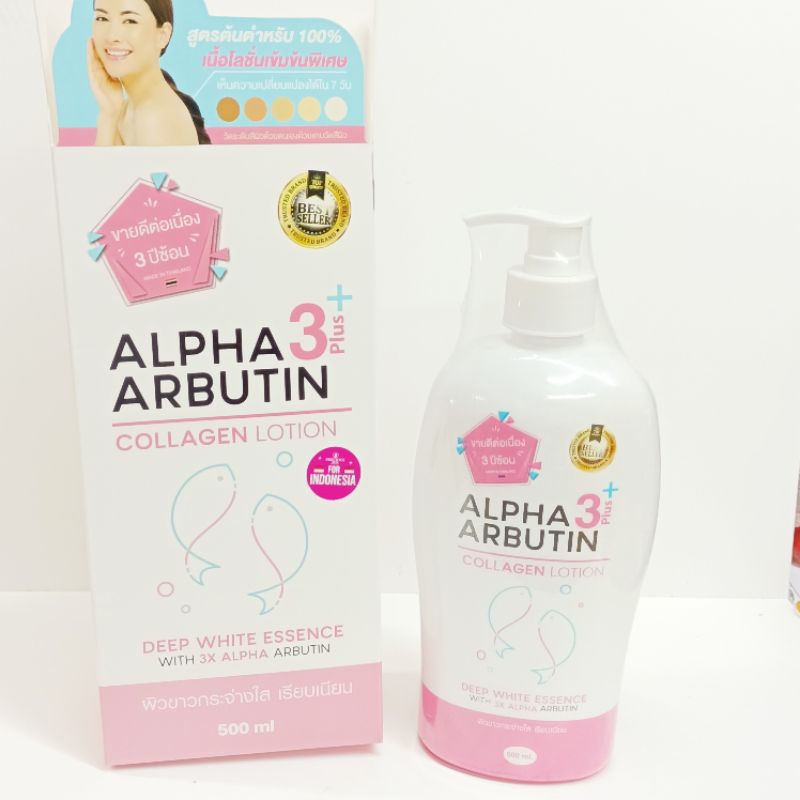 HAND BODY LOTION // ALPA ARBUTIN WHITENING COLLAGEN LOTION ORI bpom 500.ml