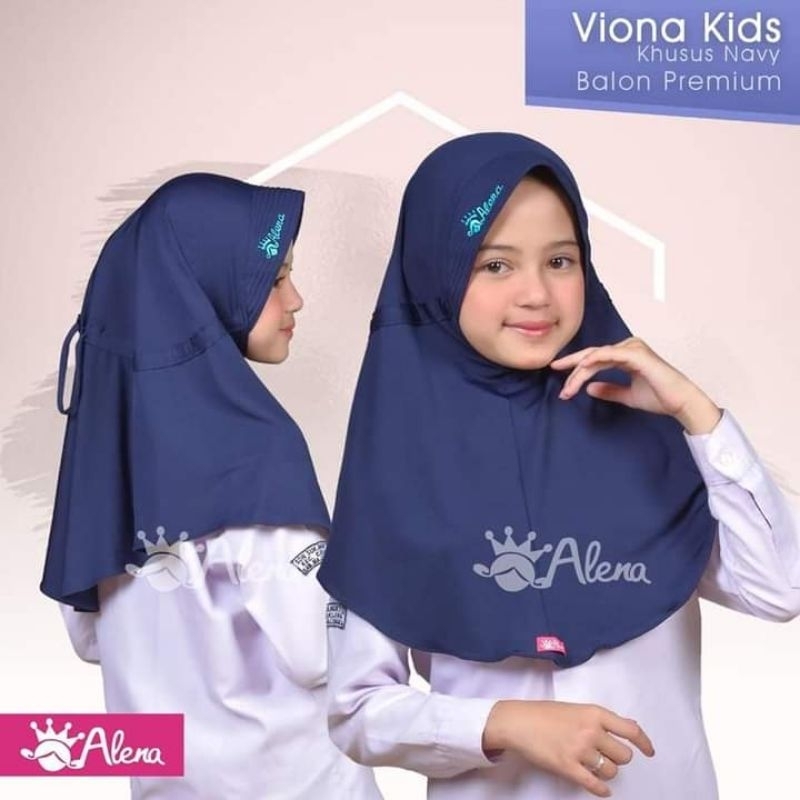 Aleena Hijab Anak Serut/Hijab Sekolah SD