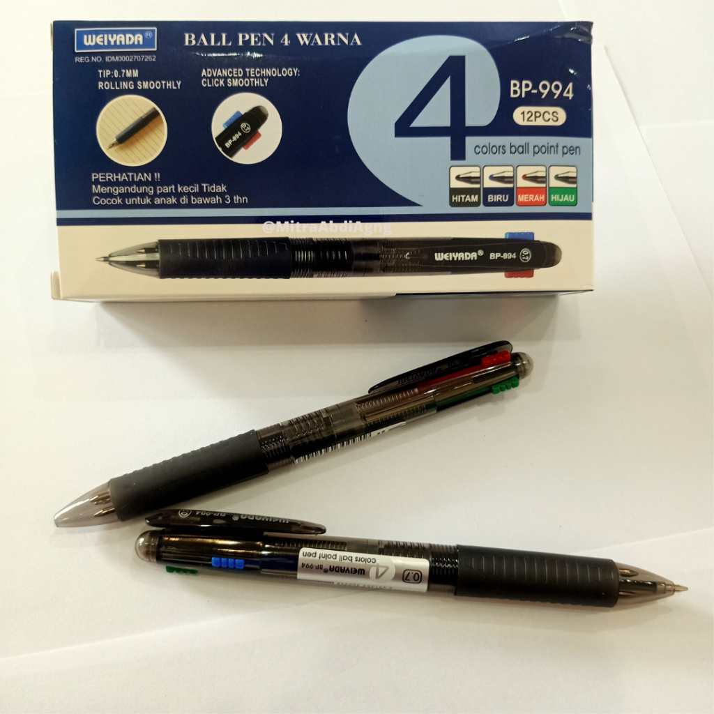 

Pulpen 4 Warna Weiyada BP-994 / PACK