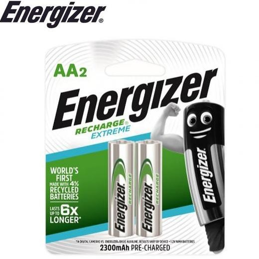 Energizer Recharge Extreme AA A2 Energizer 2300Mah isi 2 Ori