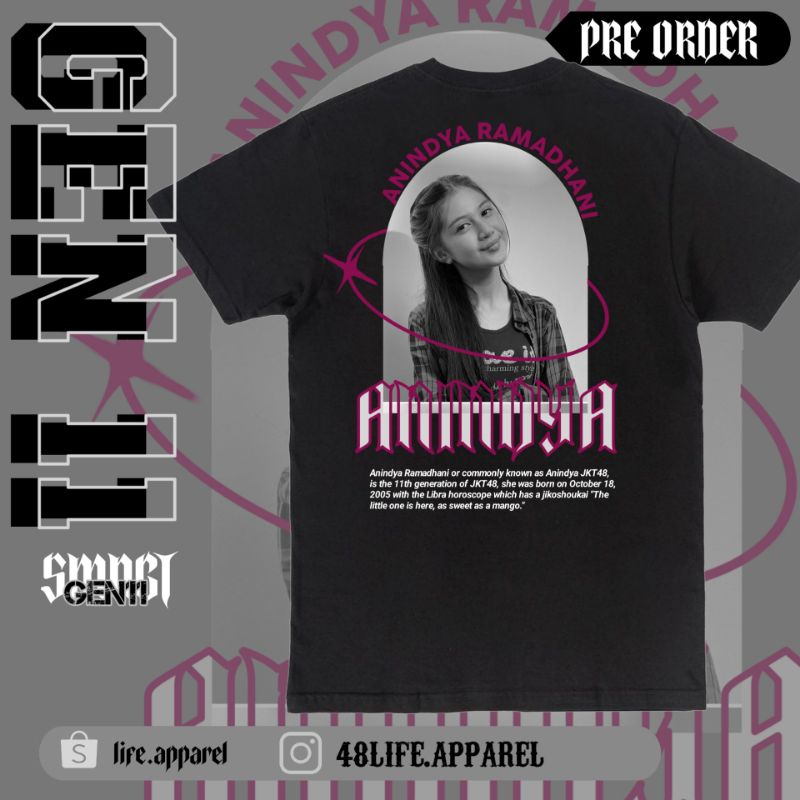 T-SHIRT ANINDYA JKT48/KAOS JKT48