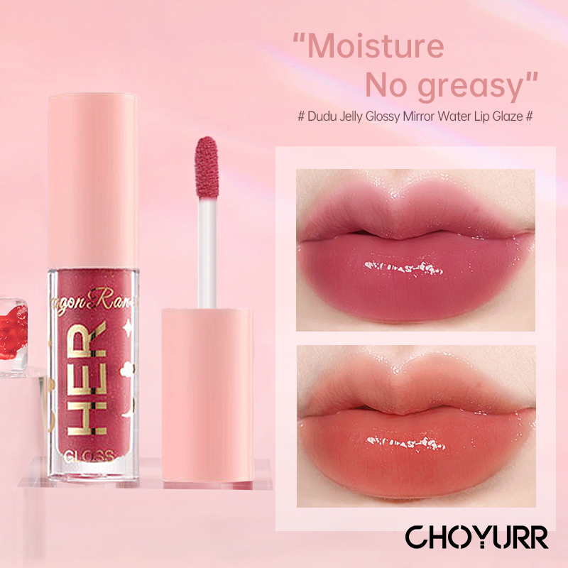 【COD】Her Dragon Ranee Lip Gloss Lipstik Liquid Cair 8 Warna Moisturizing Waterproof Lipstick -CH