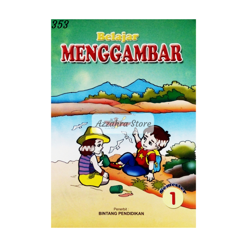 Buku LKS Kegiatan Anak TK RA Paud SD MI Belajar Menggambar Semester 1 Bintang Pendidikan