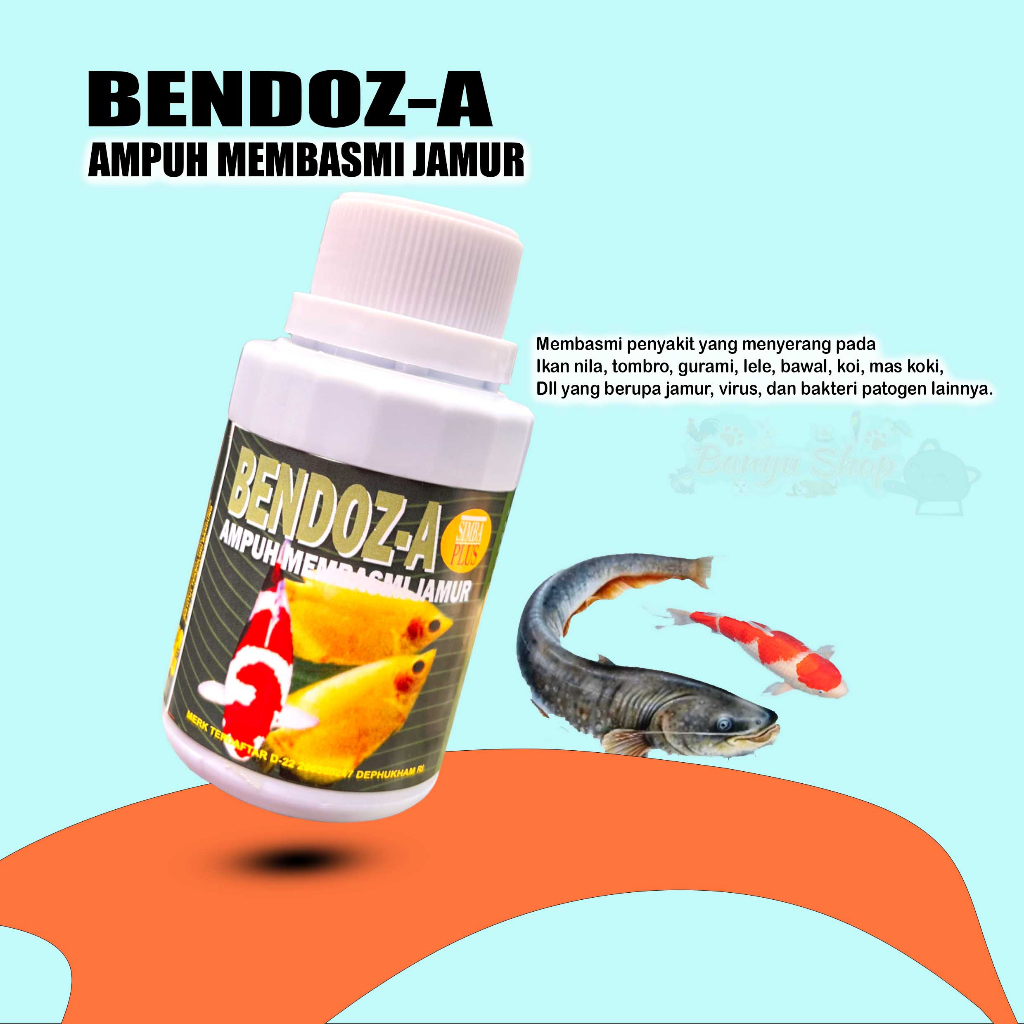 BENDOZ-A isi 100 ml Ampuh Membasmi Jamur pada Ikan-BANYU SHOP-GROSIR DAN ECERAN