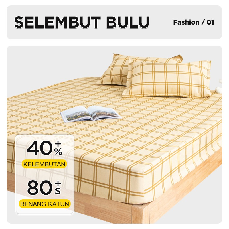 PROMO SPREI SET AESTHETIC ALA KOREA Motif Cantik Ukuran 180CM X 200CM Sprei free sarung bantal anti luntur