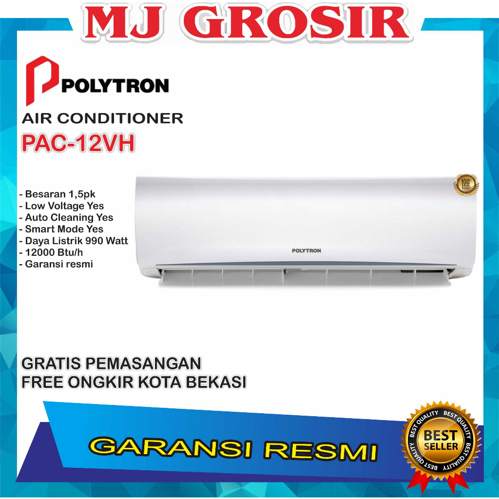 AC POLYTRON PAC 12 VH 1 1/2PK 1,5 PK + PASANG NEUVA ICE DELUXE