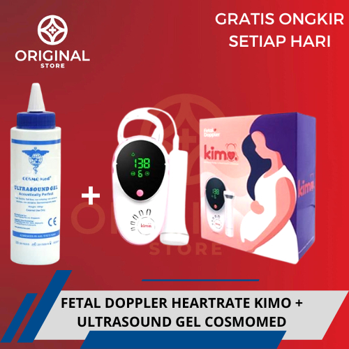 DOPLER DETAK JANTUNG BAYI + GEL FETAL DOPPLER DOPLER HEARTRATE MONITOR ALAT DETEKSI JANTUNG JANIN BAYI - TaffOmicron