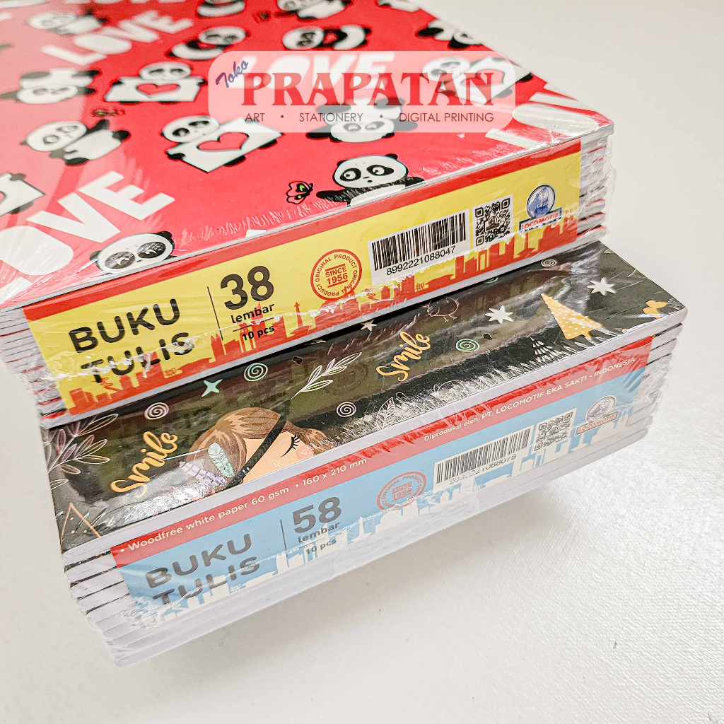 

Buku Tulis Sekolah Locomotif 16x21cm (10 Buku) | Buku Catatan