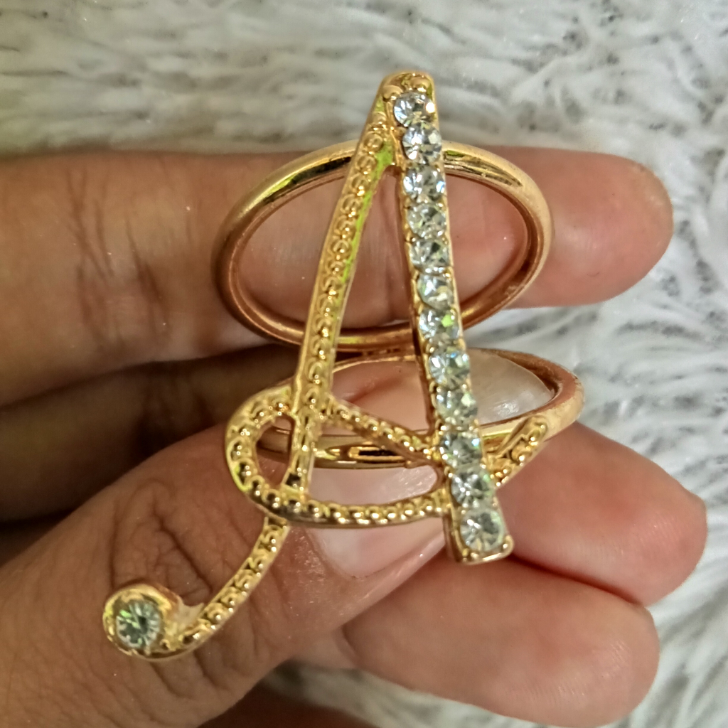 Bros ring hijab huruf inisial