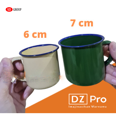 CANGKIR ENAMEL POLOS & Costum /MUG ENAMEL/CANGKIR SENG KALENG JADUL/GELAS SOUVERNIR /GELAS KALENG