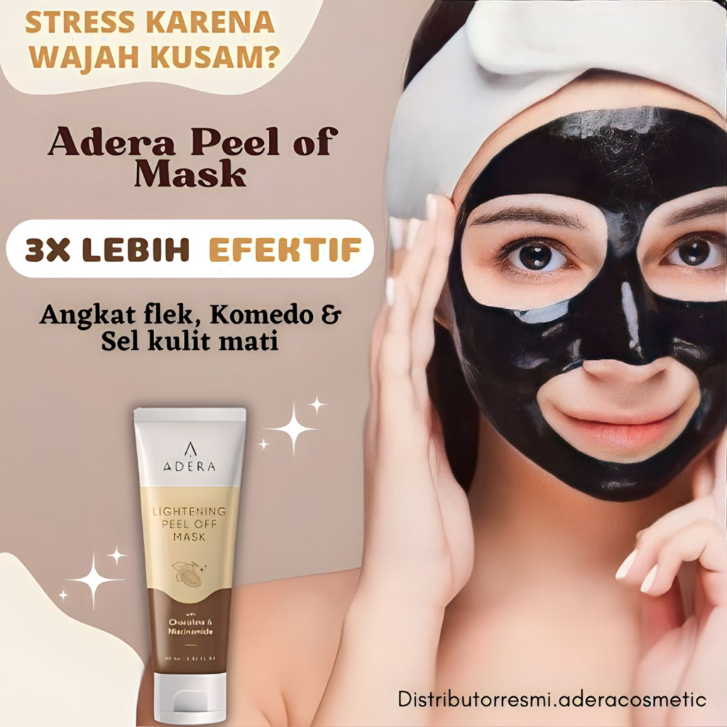 [Distributor Resmi] Adera Masker Peel of Mask Mencerahkan Kulit Tampak Lebih Halus & Lembut Menghila
