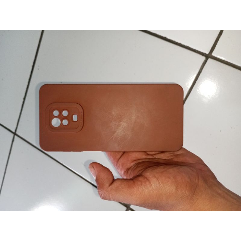 softcase xiaomi redmi note 9 pro 9pro warna cokelat skin kondom hp coklat casing kesing pelindung ha