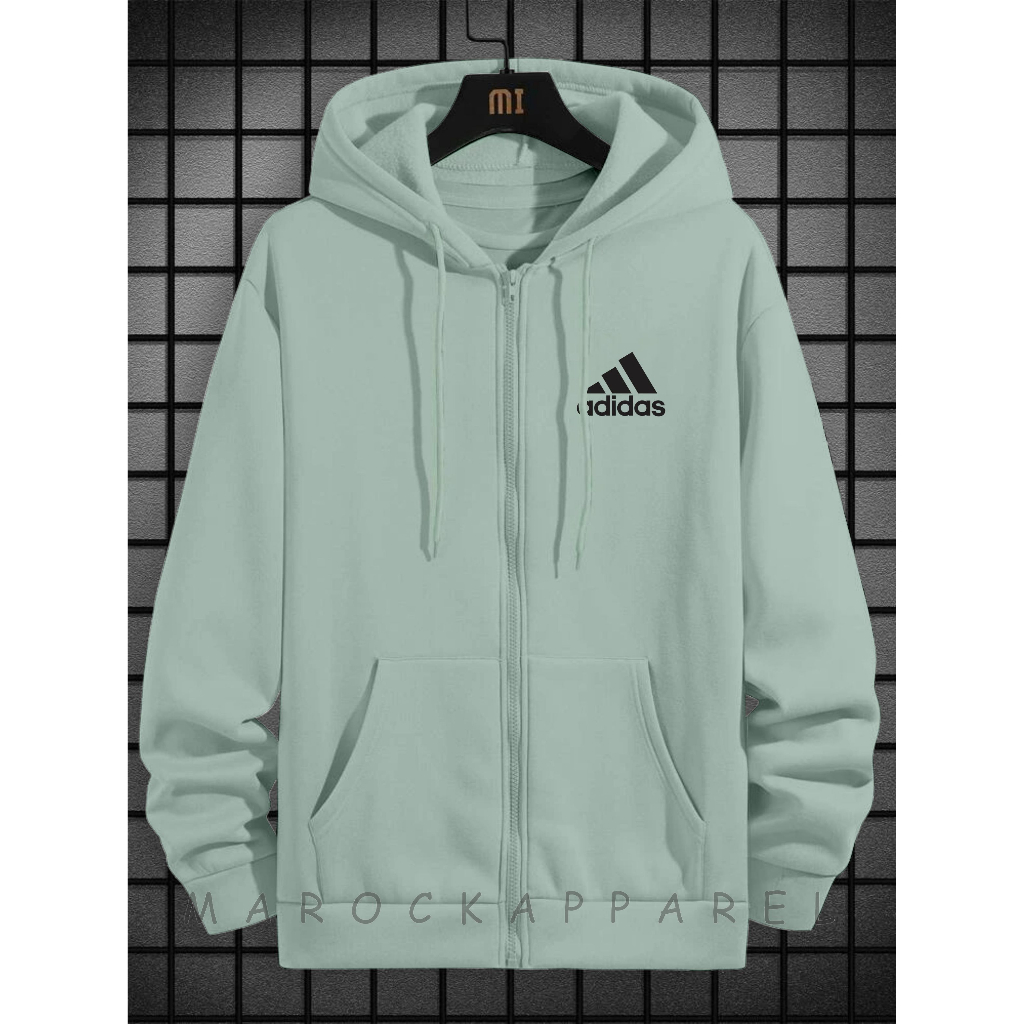 Sweater Hoodie Zipper Pria Dewasa - Sweater Hoodie Distro Adidas