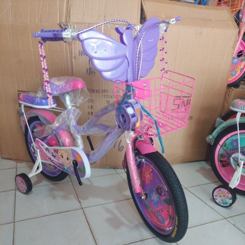 Sepeda Anak Cewek Mini Atlantis Ukuran 12 Inch, 16 Inch