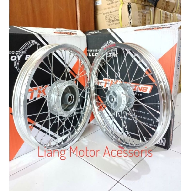 Paketan Velg TK Racing Tromol Set Jari2 - Suzuki Smash/Titian/Shogun125