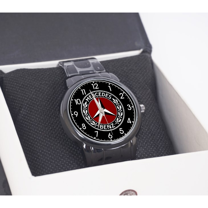 Jam Tangan Keren Pria Logo Mercedes Benz Angka