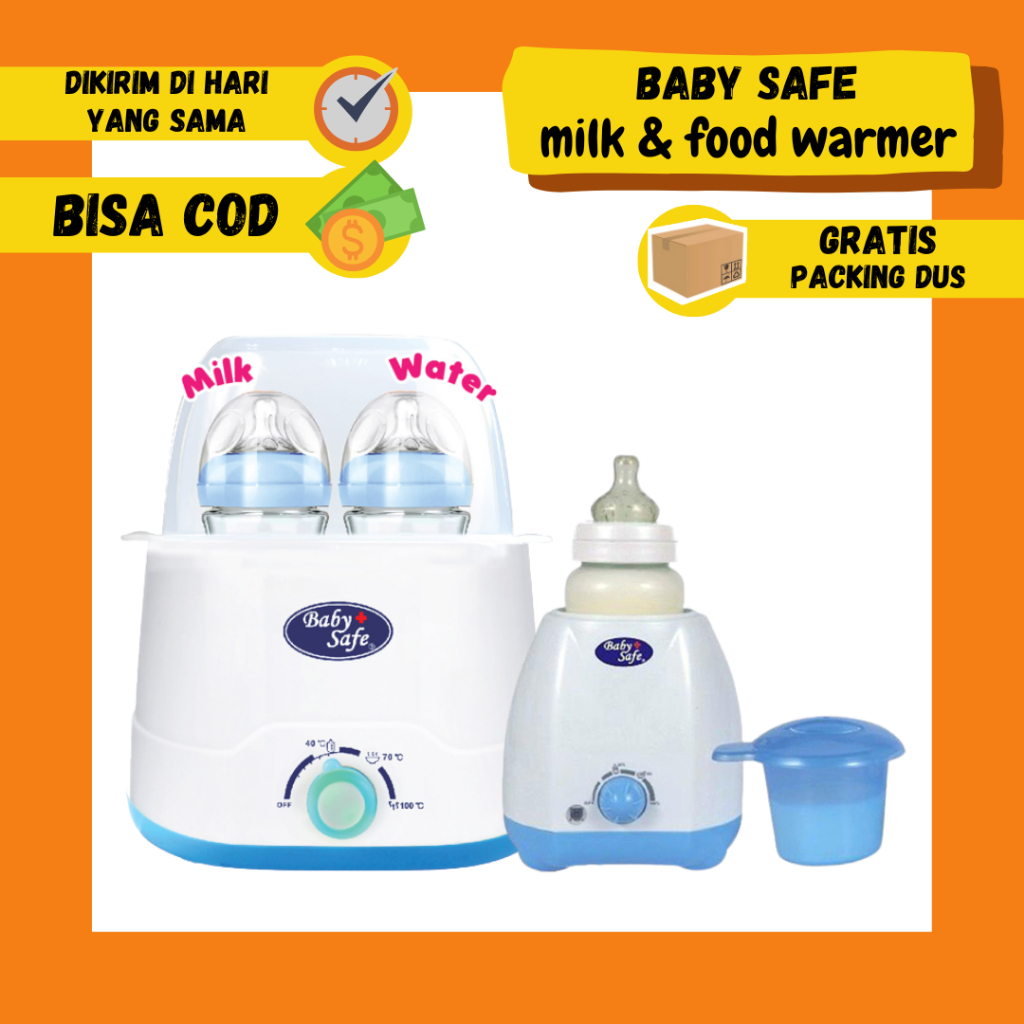 BABY SAFE TWIN BOTTLE WARMER Twin Sterlizer Botol Susu Muat 2 Kecil