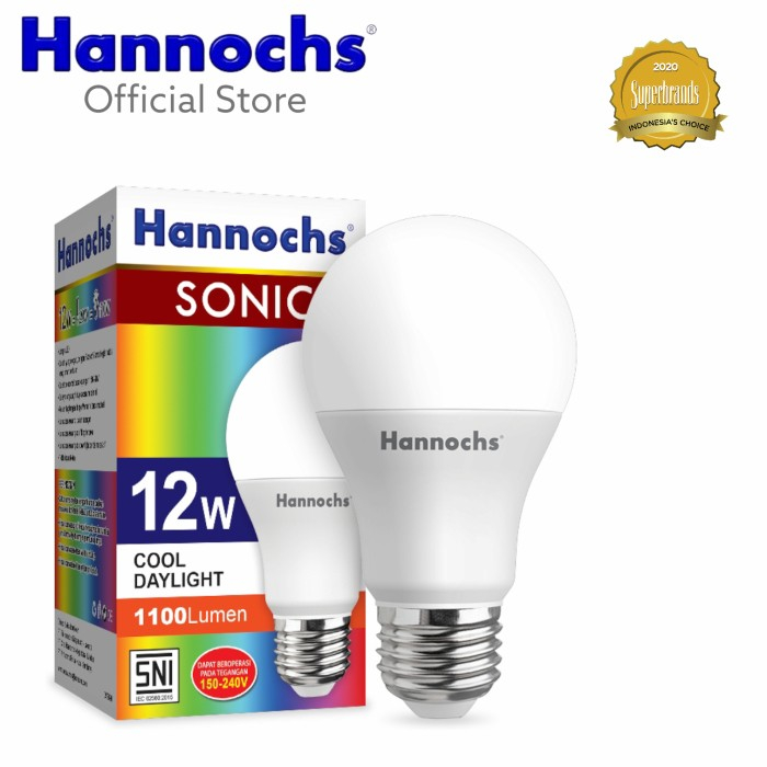 Led Bulb Hannochs Sonic 12 watt Putih