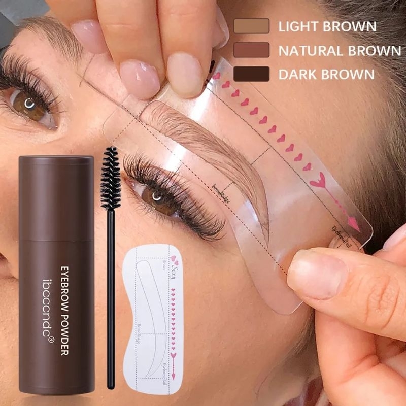 IBCCCNDC Eyebrow Powder Cetakan Alis Magic Stamp Instant Eyebrow Stampel Cara Mudah Buat Alis Bedak Alis