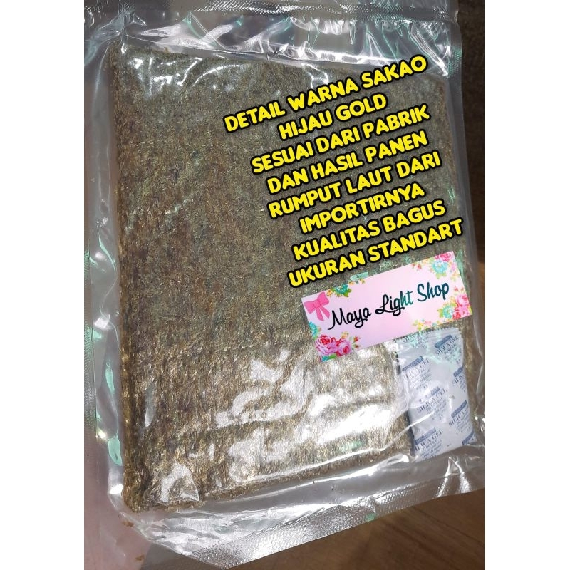 Seaweed sushi nori 20 lembar halal nori sushi rumput laut bento kimbap murah non msg termurah dried seaweed kering