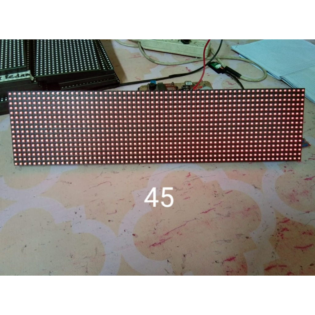 panel p7 led merah indoor second