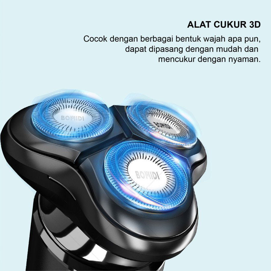 Bomidi Replacement Head Mata Pisau Pengganti for Electric Shaver M7 3 Bilah Mata Pisau ECM Perawatan Pria Cukur Kumis Jenggot