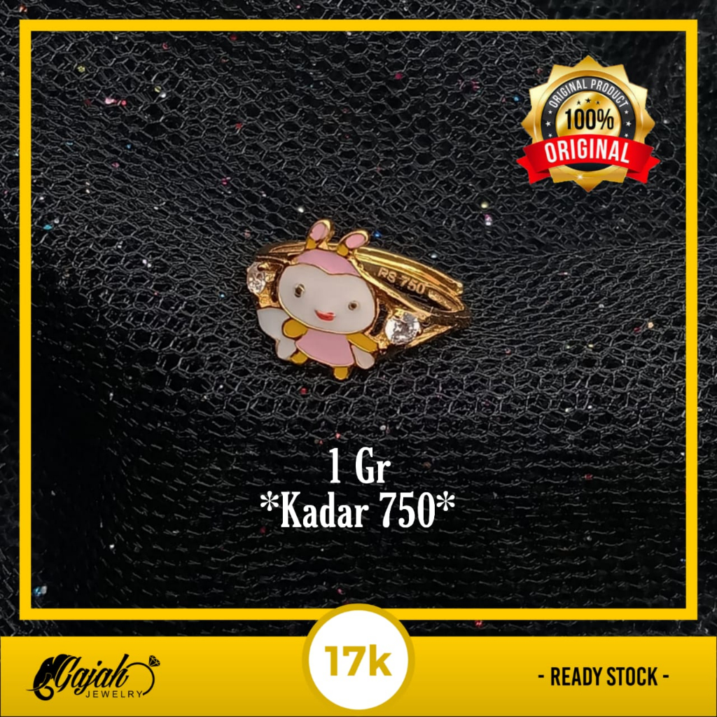 Cincin Anak Emas 17K - 1 Gr Kadar 750 - 5315