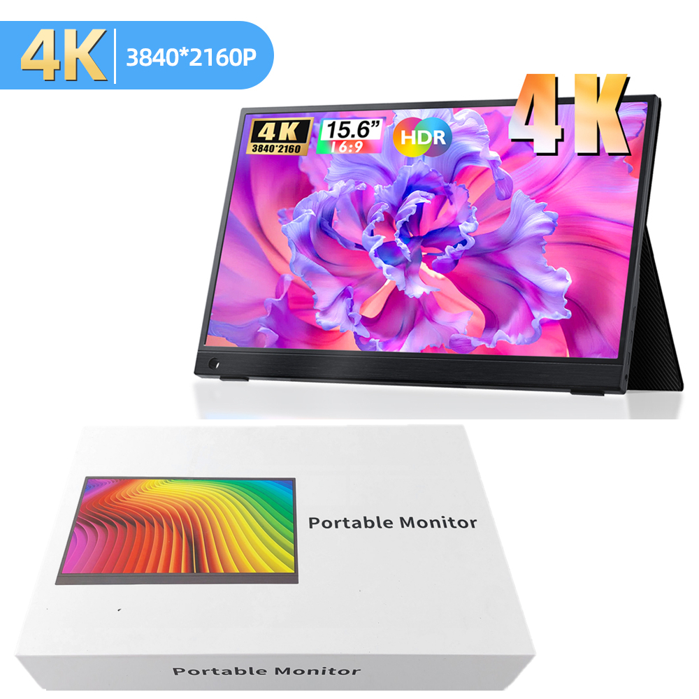 Portable Monitor UHD 15.6 Inch 4K IPS 60Hz AMD FreeSync - SJD1505 - Black