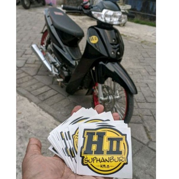 

STIKER H2 SUPHANBURI KM.8 THAILAND ALL WAVE. 1pcs