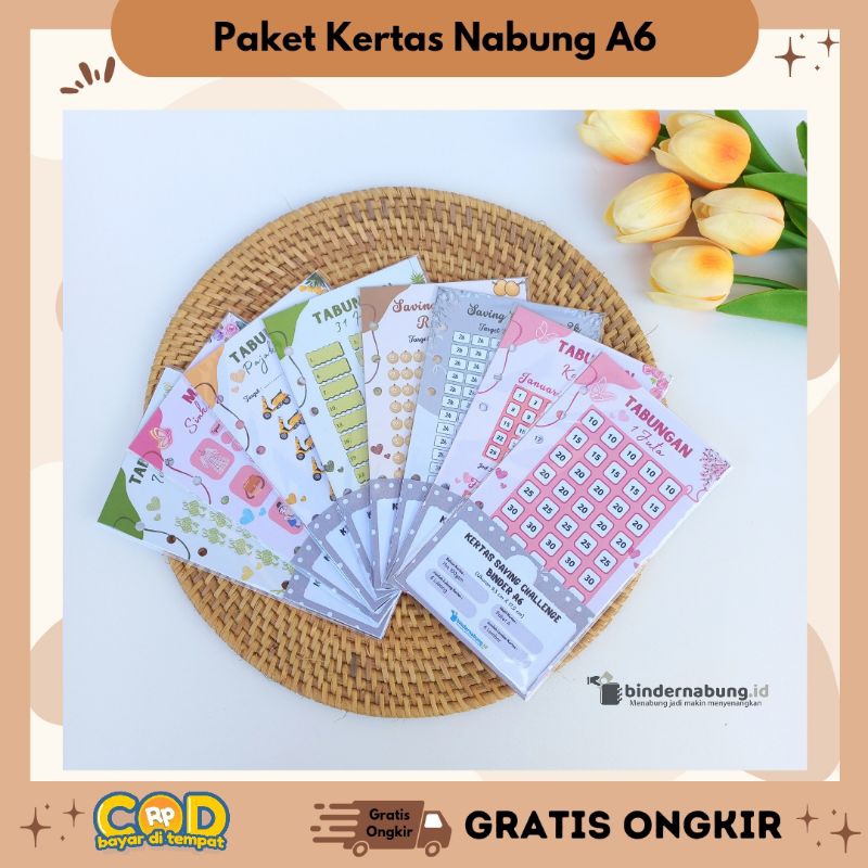 

Kertas Sinking Fund uk A6 6 lubang