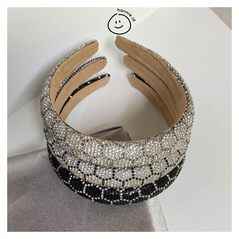 Bando Full Manik - Bando Nagita Gliter - Hairband Snakeskin