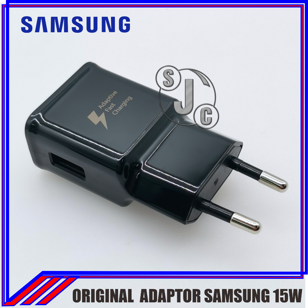 adaptor charger original bawaan hp Samsung hitam fast charging ukir 15W A51 A71 M31