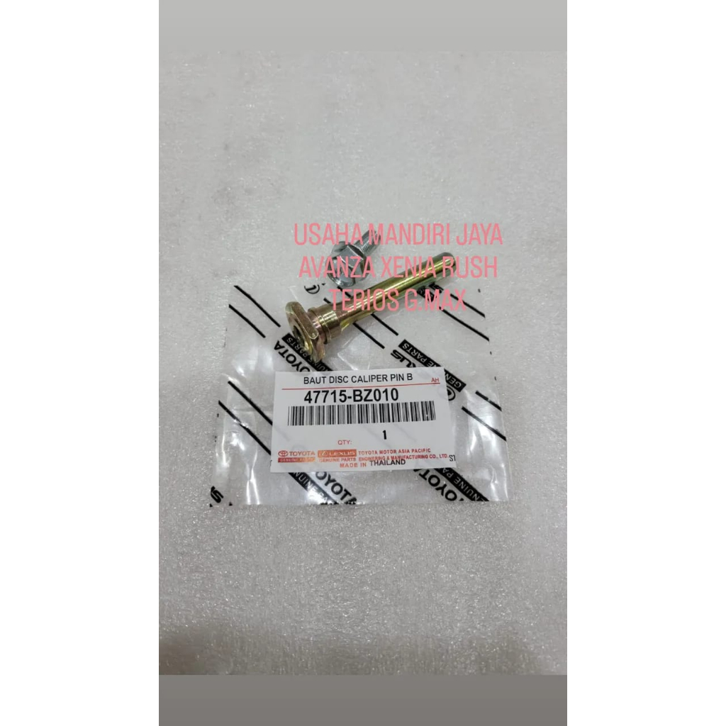 BAUT DISC CALIPER PIN B SET AVANZA XENIA RUSH GRAND MAX 47715-BZ010