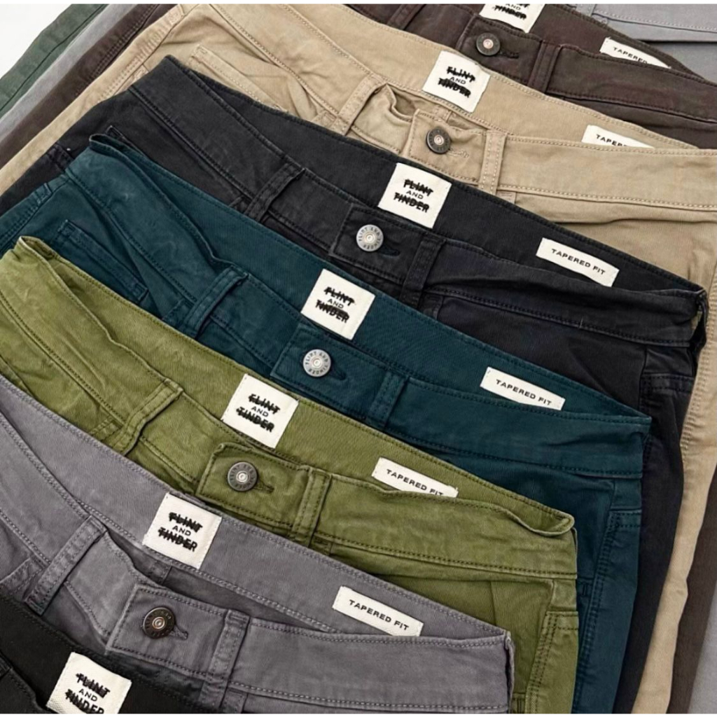 Celana Panjang Flint &amp; Tinder Tapered Chinos Long Pants (30-36) Original