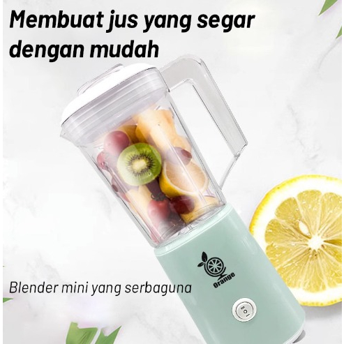 DISC LLJ-3 Blender juice 4 Mata Pisau 2 Size Cup - Blender Juicer Buah Sayur -Blender Jus Blender Juicer Plastik Blender Mini Portable 1.2L Multifungsi Electric LLJ-3 TERBARU TERLARIS