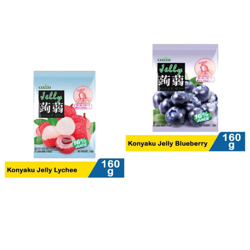 Cozzo Konyaku Jelly lychee | Blueberry 160g