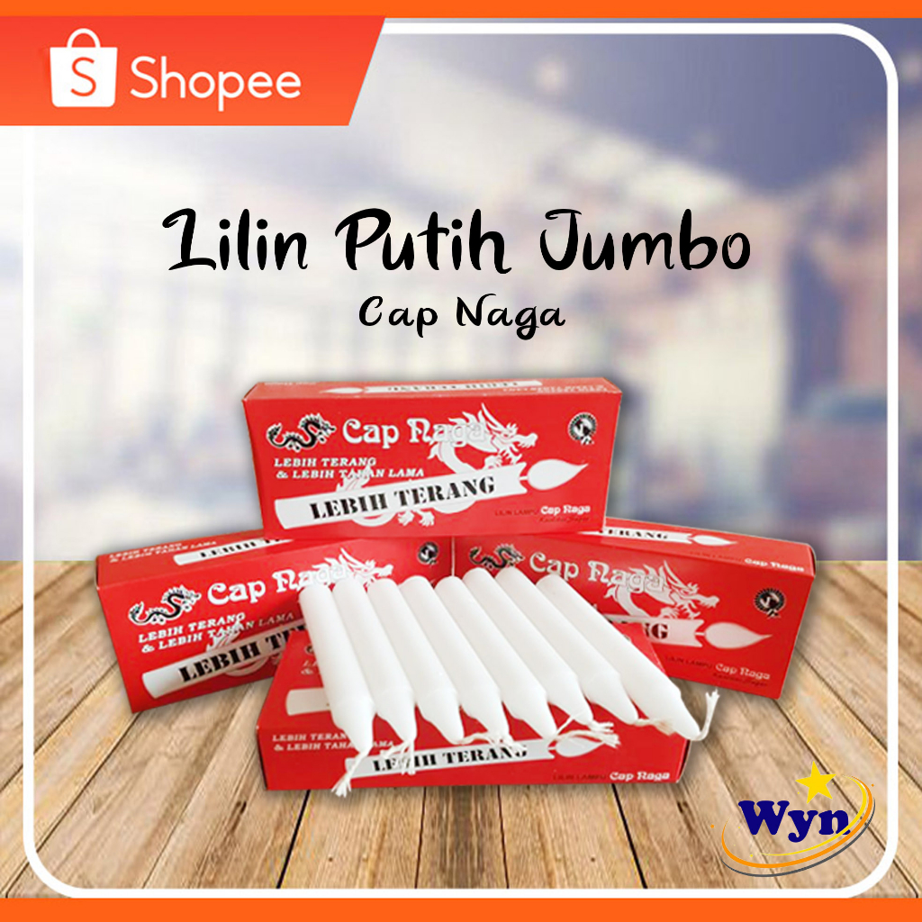 Lilin Putih Jumbo / Lilin Mati Lampu