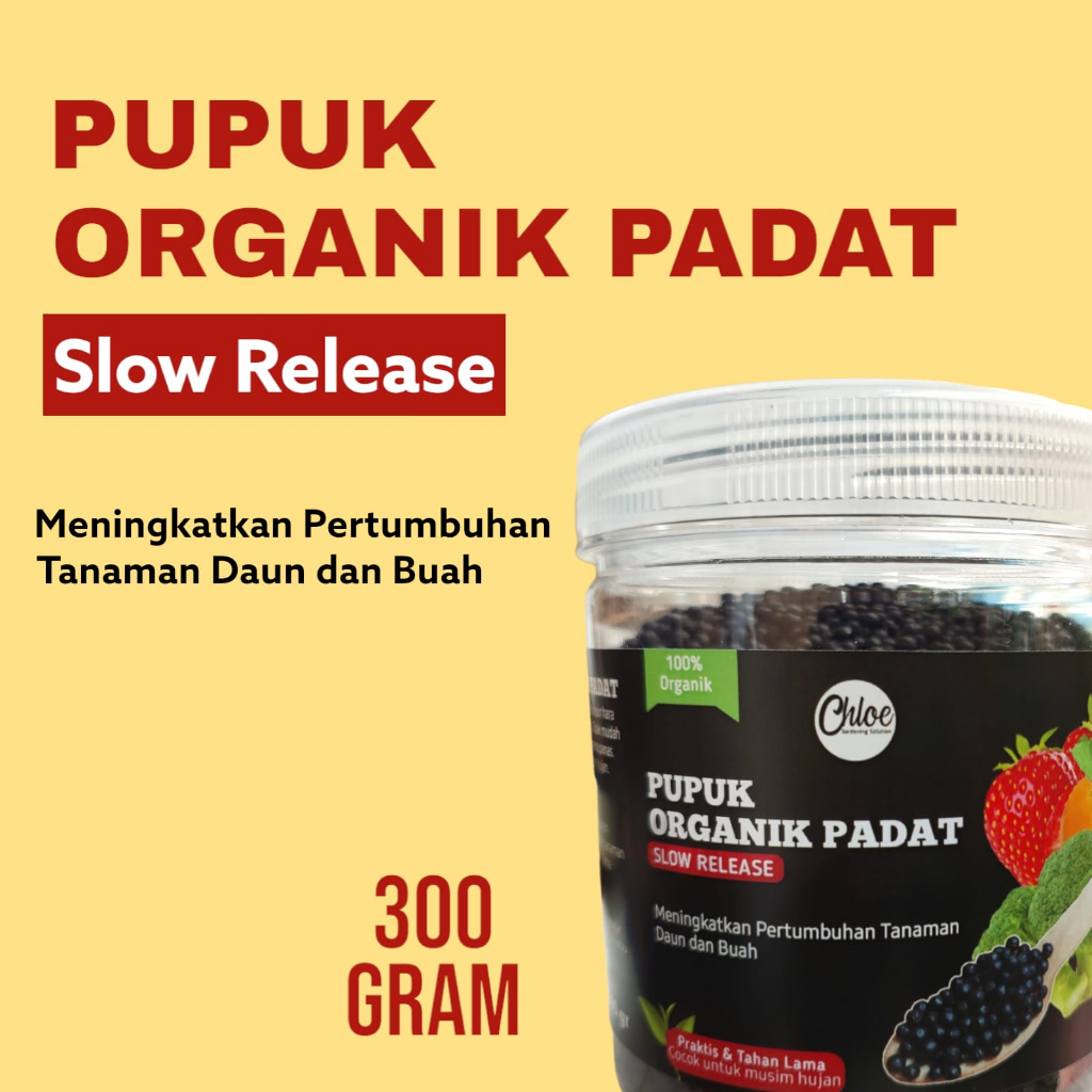 Pupuk Organik Padat Untuk Tanaman Bunga, Buah dan Sayur 300gr