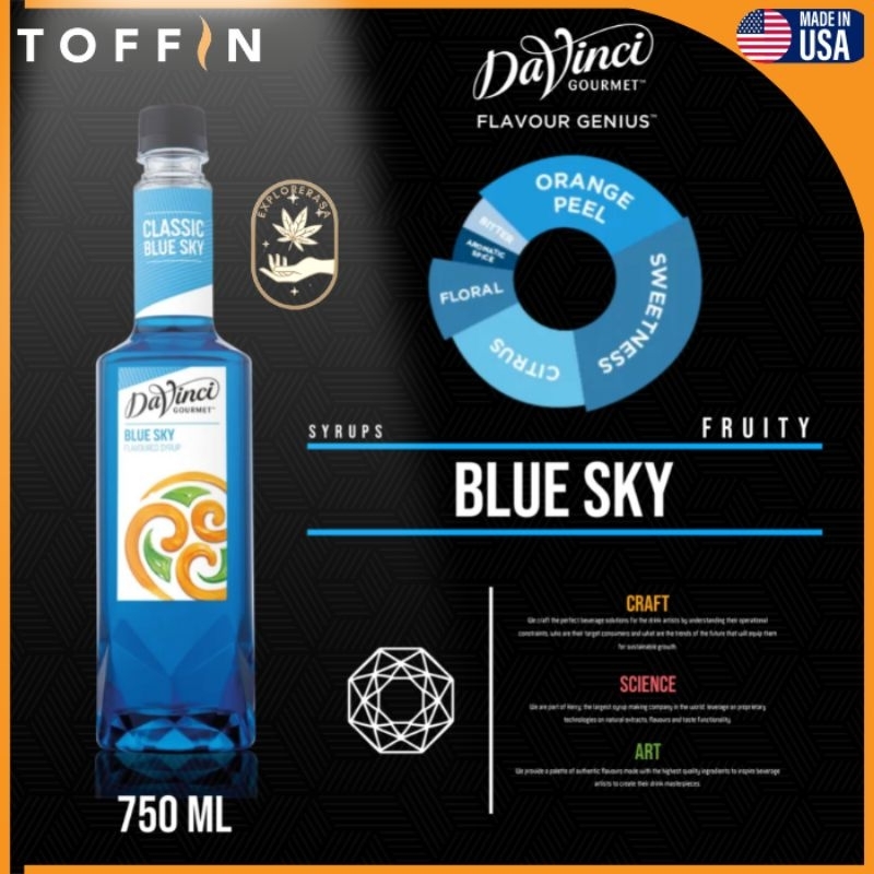 

Davinci syrup rasa Blue sky 750 ml