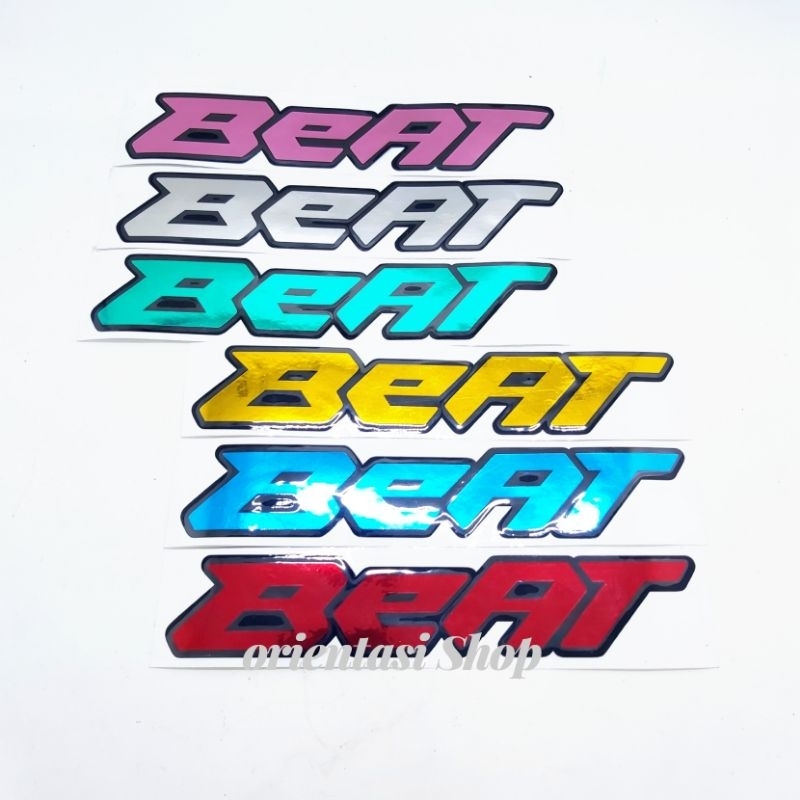 LOGO BEAT 3D EMBLEM BEAT 3D STIKER TIMBUL BEAT BAHAN AKRILIK